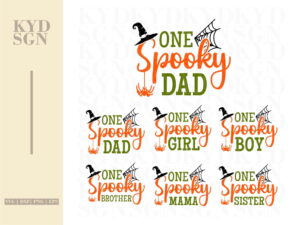 One Spooky Family Shirt SVG PNG Sublimation Design