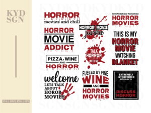 Quotes horror movie SVG Shirt Design Halloween Bundle