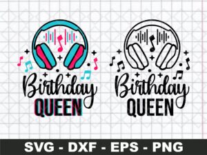 Tiktok Birthday Queen SVG, Birthday Squad SVG