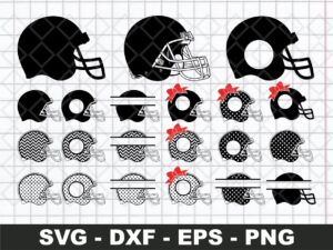 football helmet svg bundle