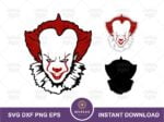 pennywise svg layered