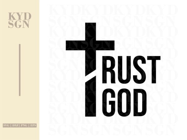 trust god SVG