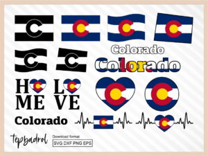 Colorado SVG Bundle, Colorado Flag Map Text Word and more