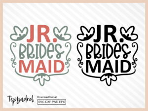 Jr. Bridesmaid SVG
