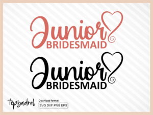 Junior Bridesmaid SVG