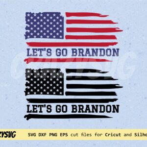 Let's Go Brandon American Flag