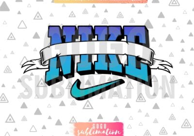 Nike Monogram PNG Sublimation Design