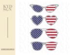 Patriotic 4th of July Sunglasses SVG Files