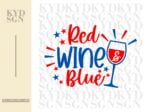 Red Wine & Blue SVG