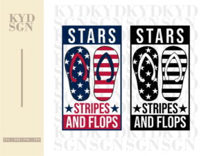 Stars Stripes & Flops SVG