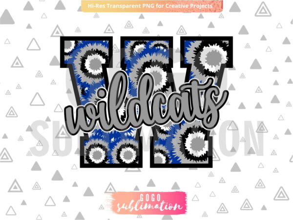 Wildcats Tie Dye PNG - Sublimation design