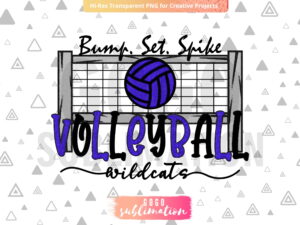 Wildcats Volleyball design - Digital design - Sublimation design