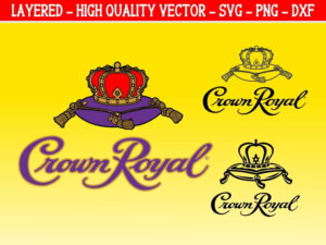 crown royal whiskey svg cut file