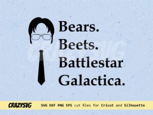 Bears Beets Battlestar Galactica SVG