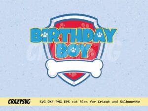Birthday Boy Paw Patrol Logo SVG