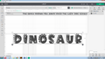 Dinosaur font svg 5