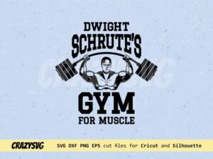 Dwight Schrute Gym For Muscle SVG