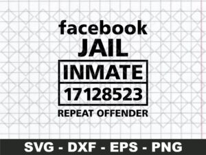 Facebook Jail Inmate SVG