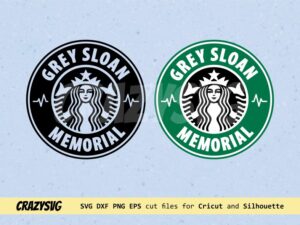 Grey Sloan Memorial Starbucks Logo SVG