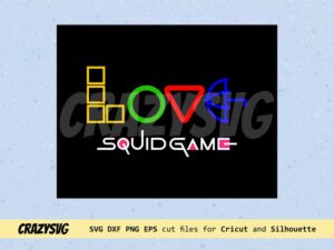 Love Squid Game Logo SVG