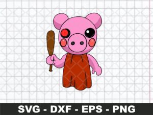 Piggy Roblox Clipart Vector SVG