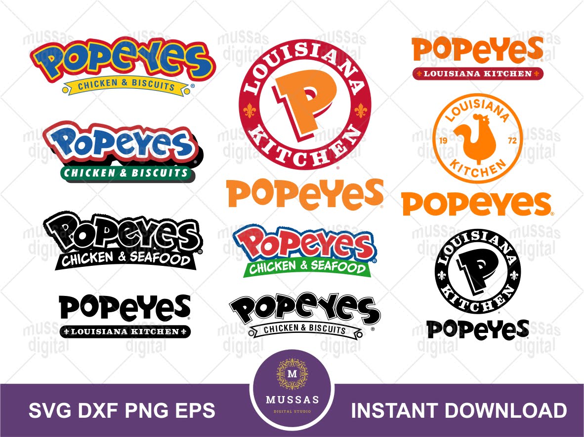 Popeyes Chicken Logo SVG 