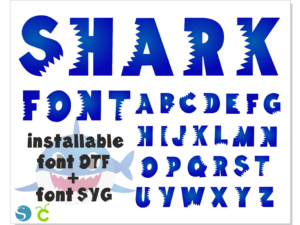 Shark font 1 1 Vectorency Today's Deals