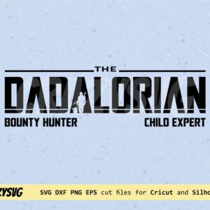 The Dadalorian Bounty Hunter Child Expert SVG