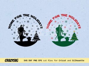 The Mandalorian Home for the Holidays SVG