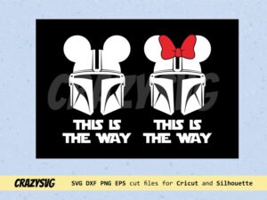 This is the way The Mandalorian Disney Ears SVG