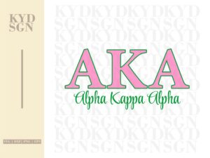 Alpha Kappa Alpha Sorority svg, Greek Letters SVG