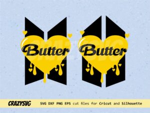 BTS Butter SVG Layered Files