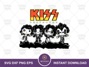 Baby Kiss Band SVG cut file