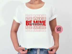 Be Mine Valentine Retro SVG, Valentine's Day SVG