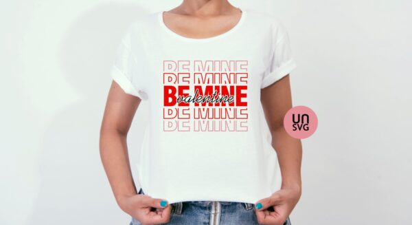 Be Mine Valentine Retro SVG, Valentine's Day SVG