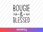 Bougie and blessed svg cut file