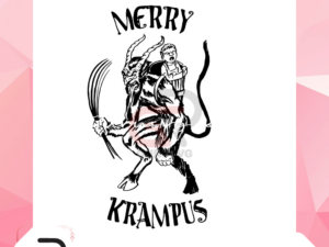 Merry Krampus Svg, Christmas Svg, Krampus Svg, Christmas Monster Svg