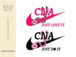 CNA SVG Inspired by Nike Certified Nursing Assistant Download