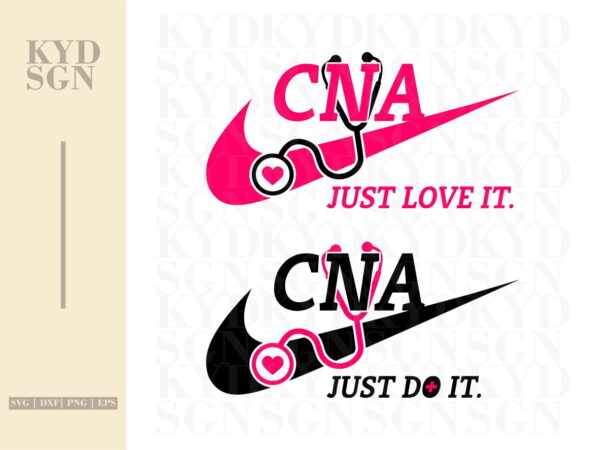 CNA SVG Inspired by Nike Certified Nursing Assistant Download