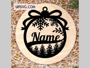 Christmas Ornament Laser Ready SVG Files For Glowforge