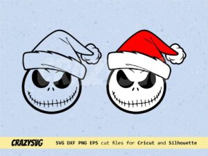 Claus nightmare before christmas svg layered
