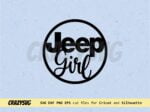 Easy Cut Jeep Girl Car Charm or Ornament laser cut file