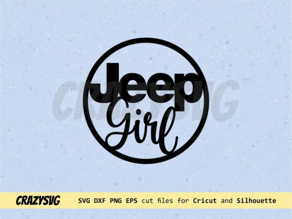  Easy Cut Jeep Girl Car Charm o Ornamento Archivo cortado con láser