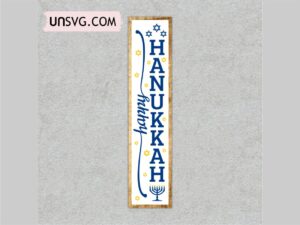 Hanukkah Porch Sign SVG Happy Hanukkah Cut File