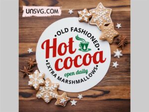 Hot Cocoa SVG Cut File. Christmas SVG