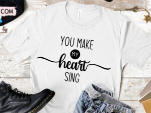 Mom & Me, You Make My Heart Sing SVG cut file
