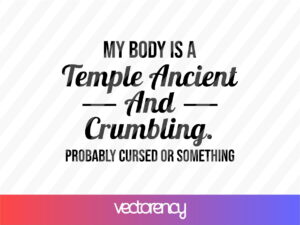 My body is a temple svg cut file