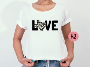 Texas Love SVG cut file