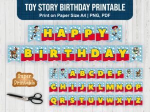 Toy Story Birthday Printable Banner PDF