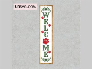 Welcome Sign SVG Cut Files Wooden Porch Sign